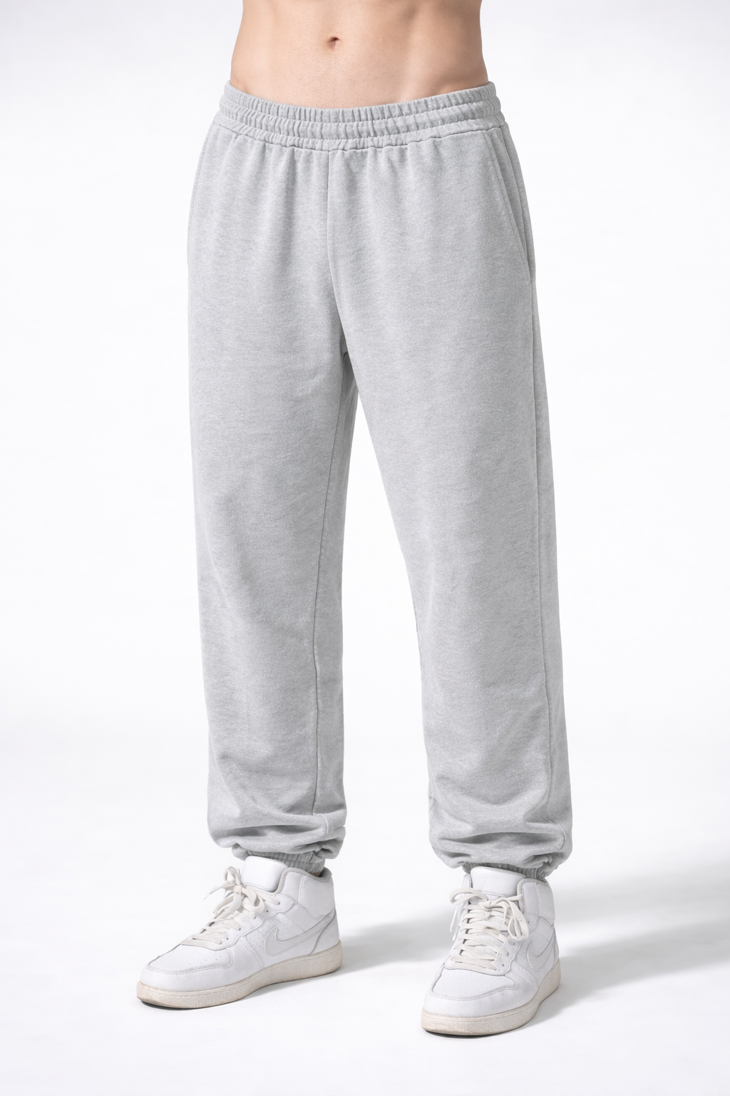 Gri Basic Oversize Sweatpants